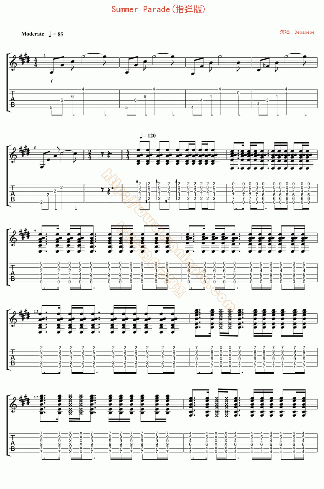 Summer Parade(指弹版)