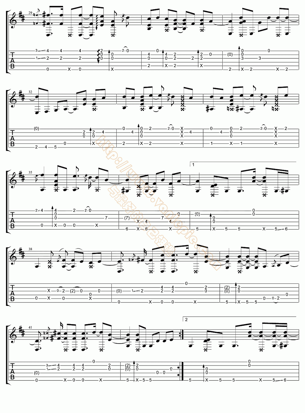 Yesterday Once More(指弹版)
