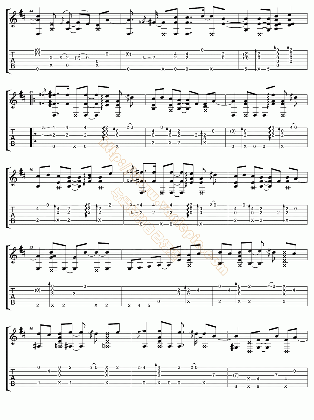 Yesterday Once More(指弹版)